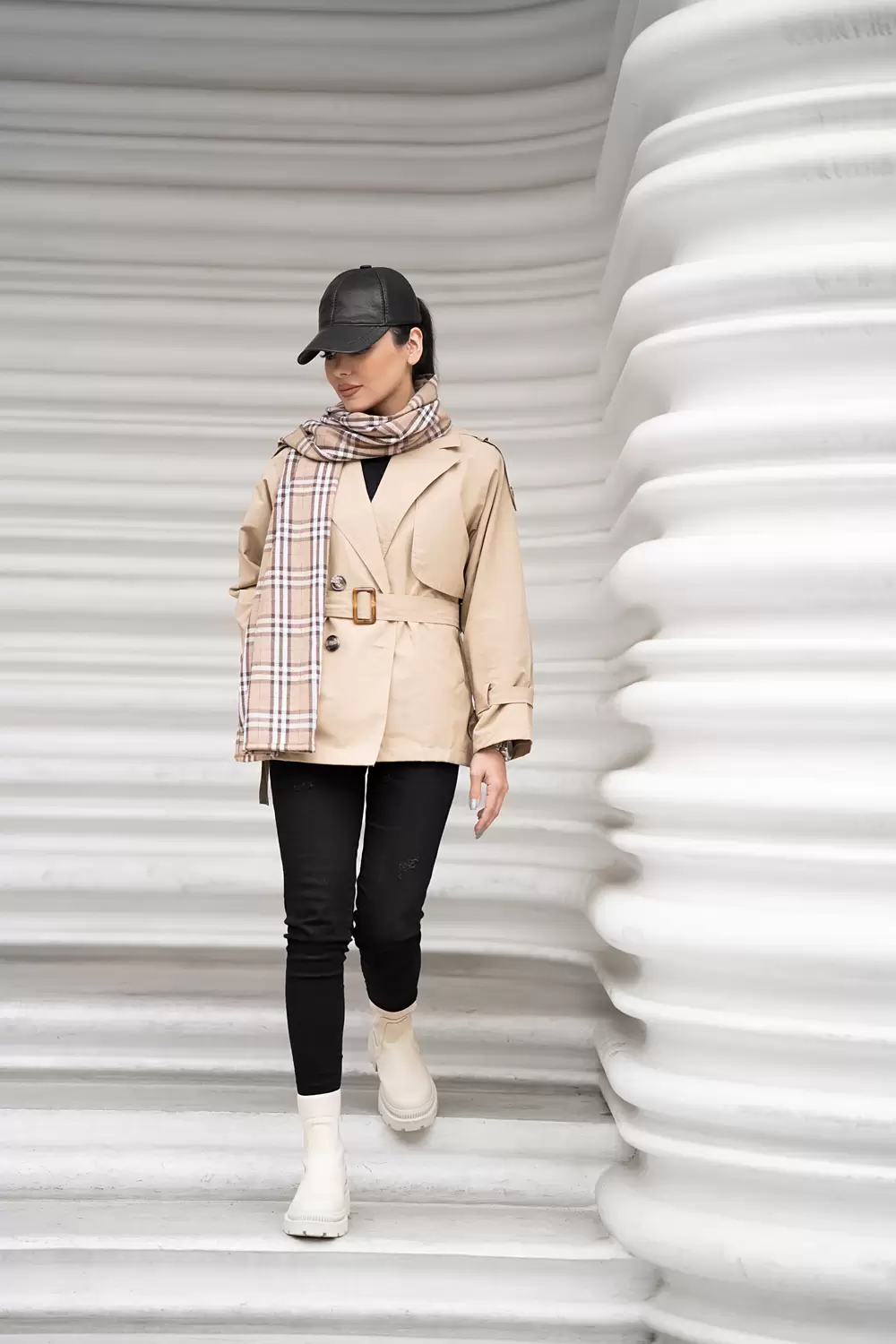 ترنچ کت کتان زارا زنانه