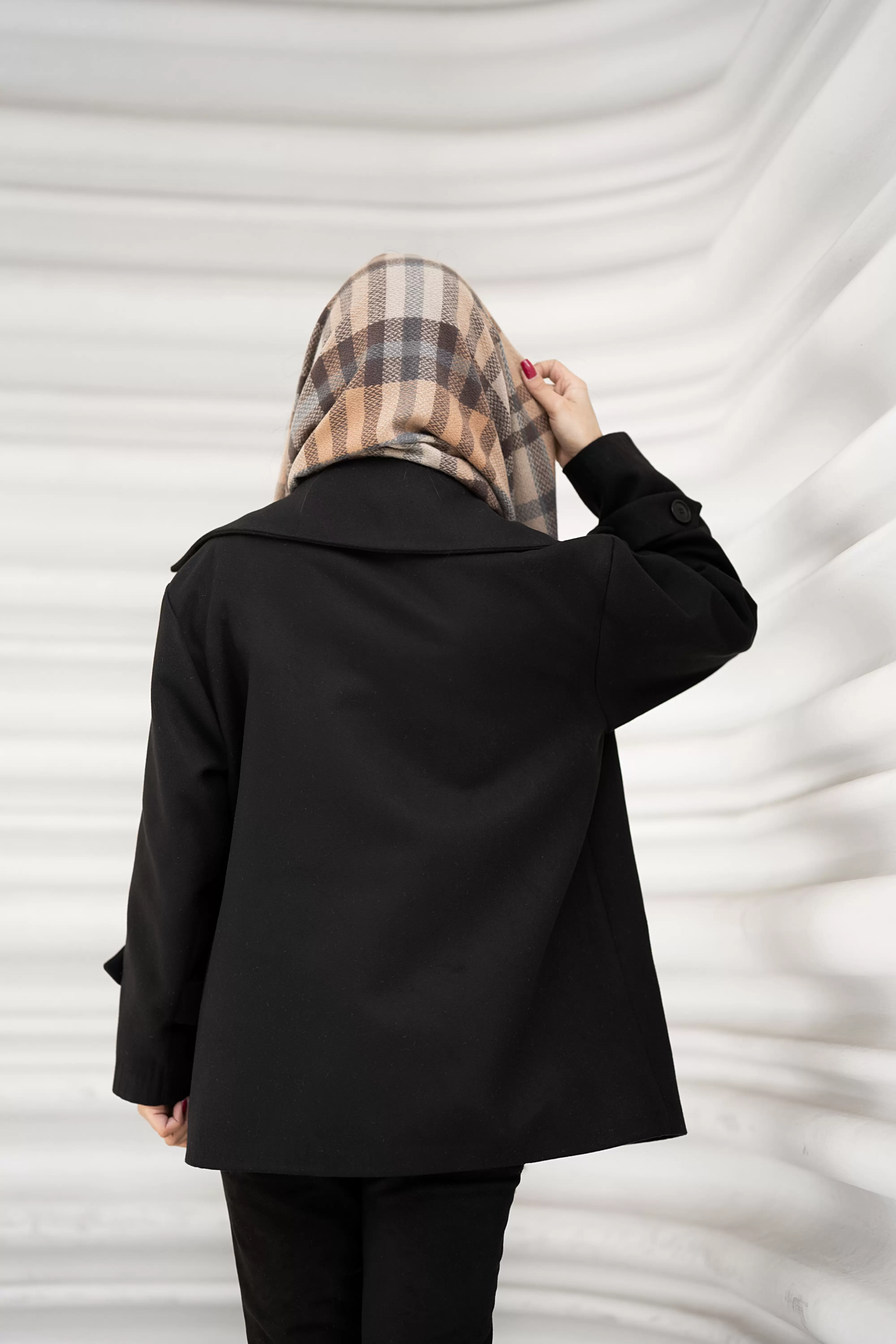 پالتو فوتر مشکی زنانه